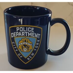 NYPD CITY OF NEW YORK POLICE DEPARTMENT BLUE 11 OZ COFFEE MUG CERAMIC S10